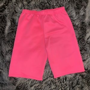 Hot Pink Biker Shorts